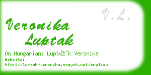 veronika luptak business card